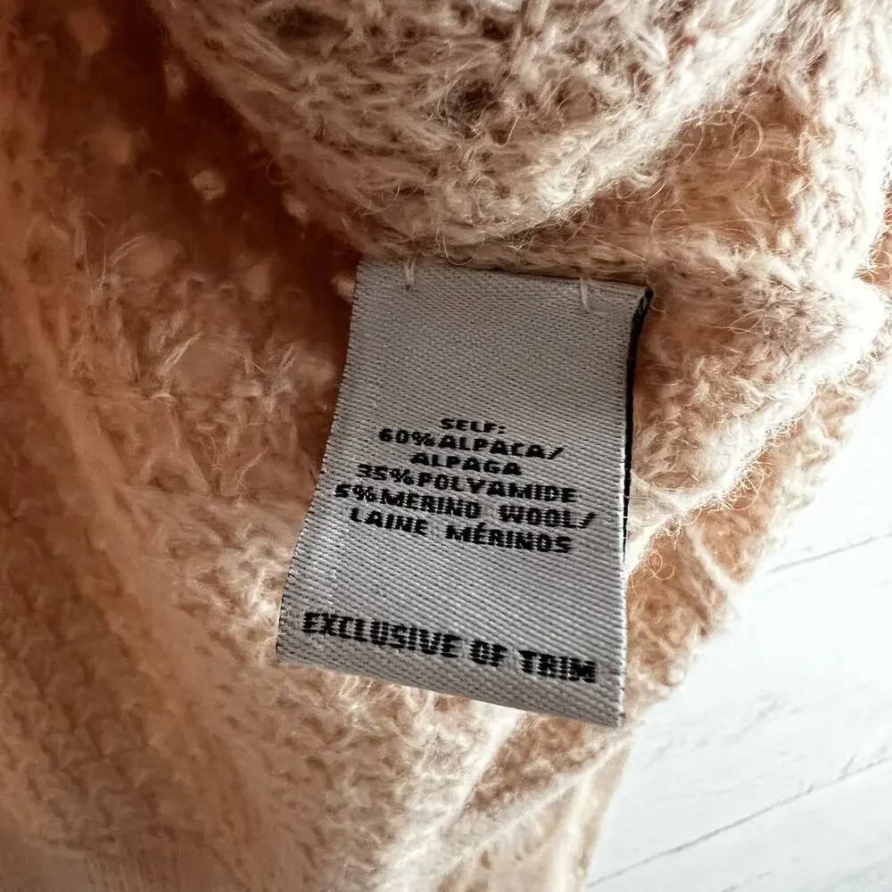 Tanya Taylor Naomi Open Knit Fringe Sweater Size‎ M